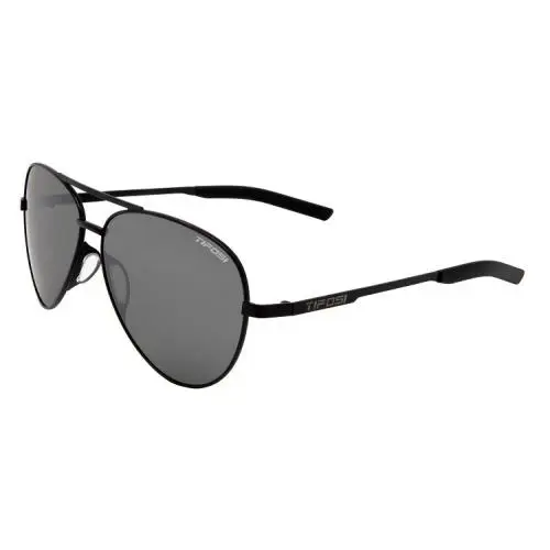Tifosi Optics R1933 Womens Black Shwae Aviators Shatterproof Sunglasses 58 mm - Frame: Black, Lens: Black