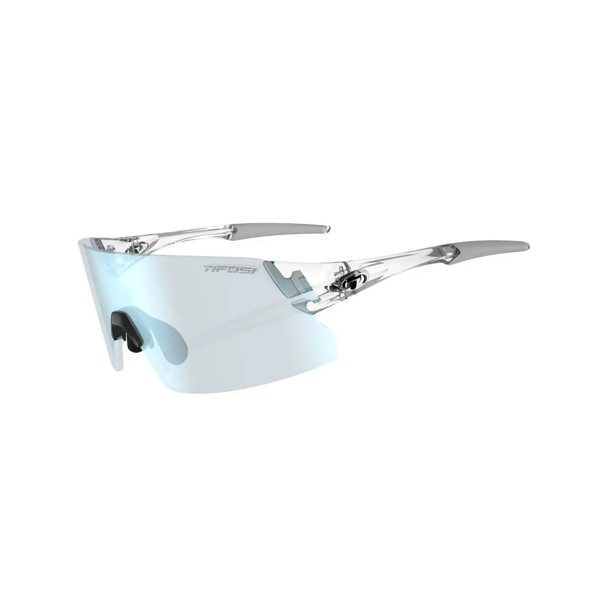 Tifosi Rail XC Shield Sunglasses Crystal Clear W/clarion Blue Fototec - Ideal