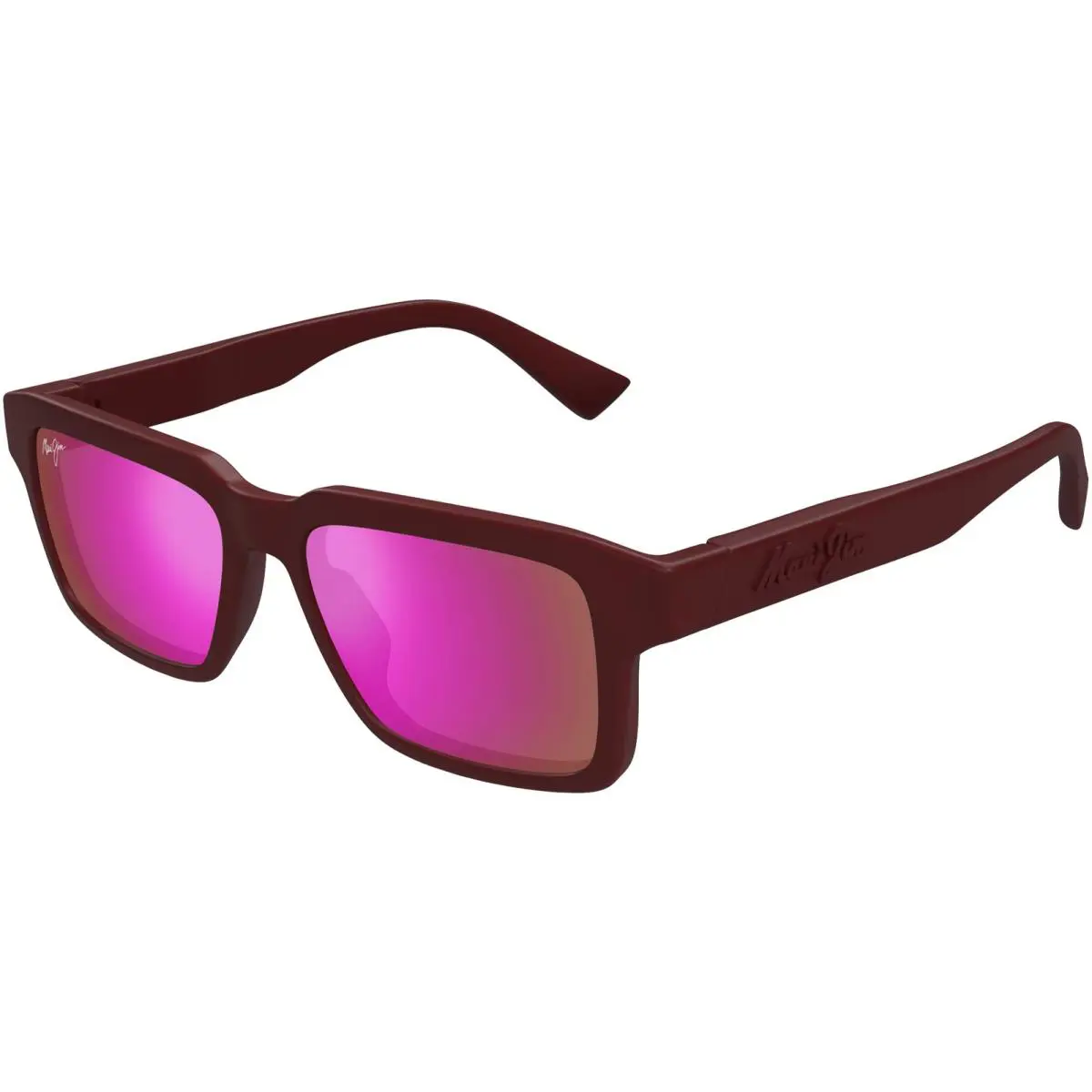Maui Jim Kahiko Polarized Matte Burgundy Square Sunglasses - P635 04 - Japan