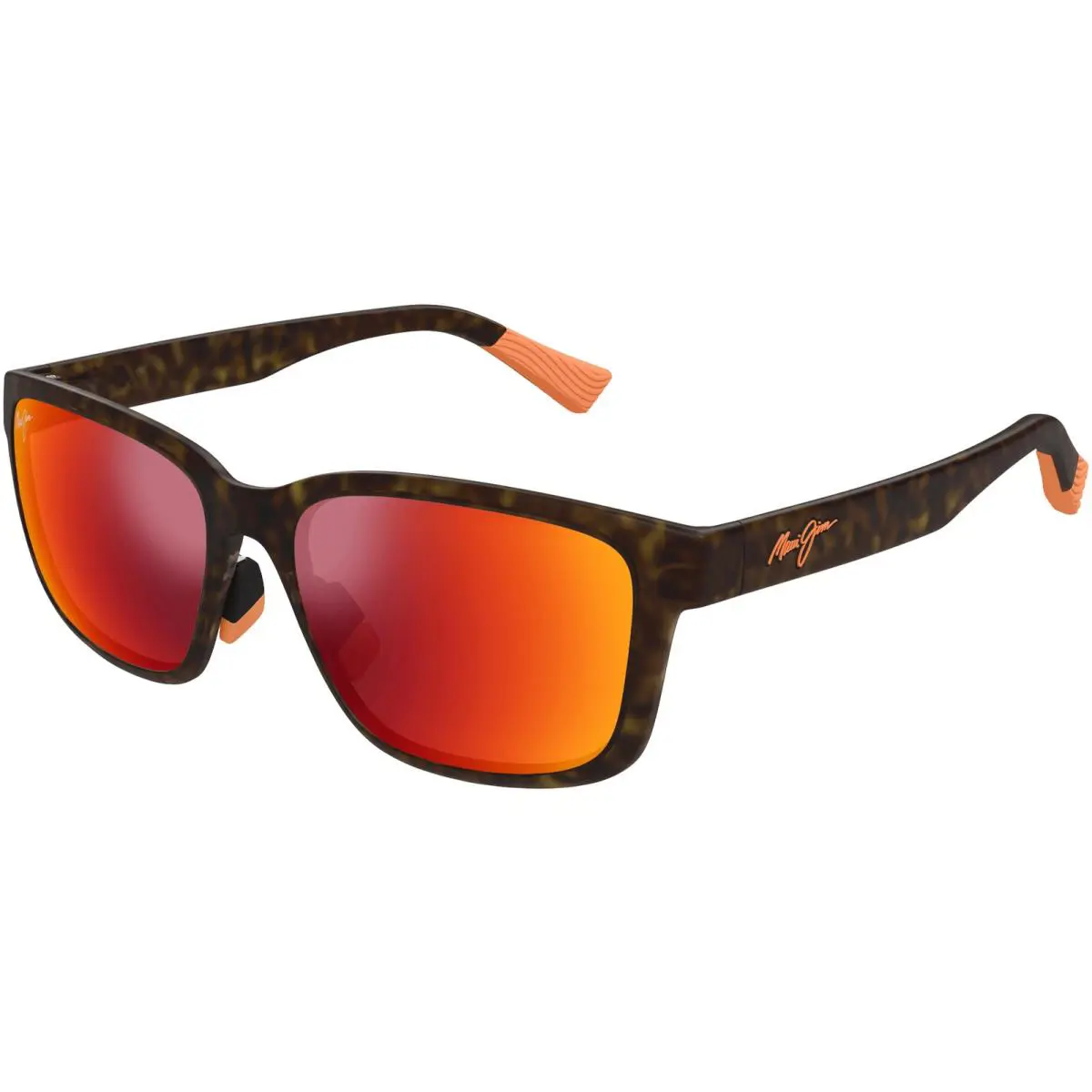 Maui Jim Lehiwa Polarized Matte Dark Havana Square Sunglasses RM648 10 - Japan