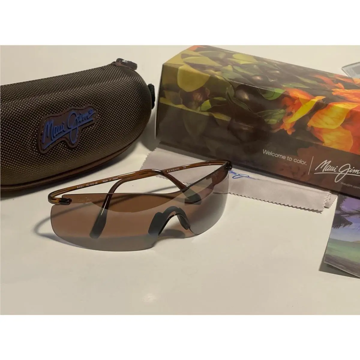 Maui Jim Breakwater Polarized Sunglasses 510-26 Rootbeer/bronze Shield
