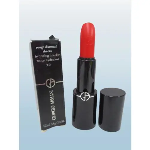 Giorgio Armani Rouge D`armani Sheers Hydrating Lipcolor 302 Coral 0.13 OZ Boxed