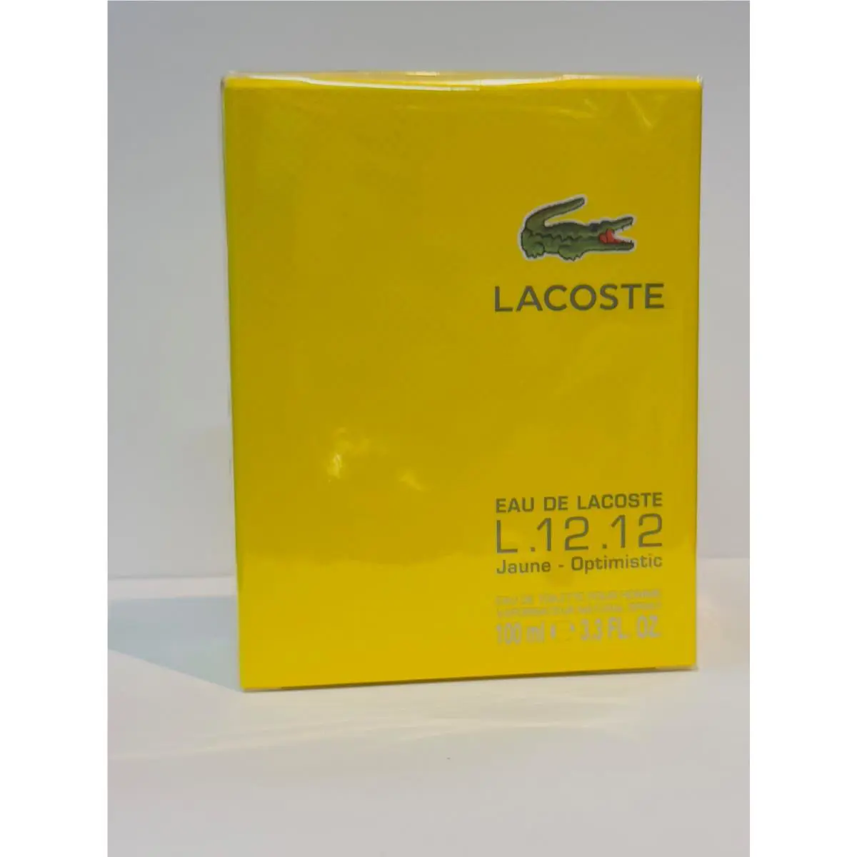 Lacoste Eau de Lacoste L.12.12 Jaune Optimistic Men Edt 3.3 oz 100 ml Spray