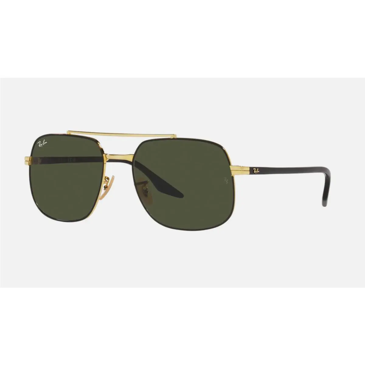 Ray-ban Sunglasses RB 3699 9000/31 59-18 145 Gold Black Frames Green Lenses