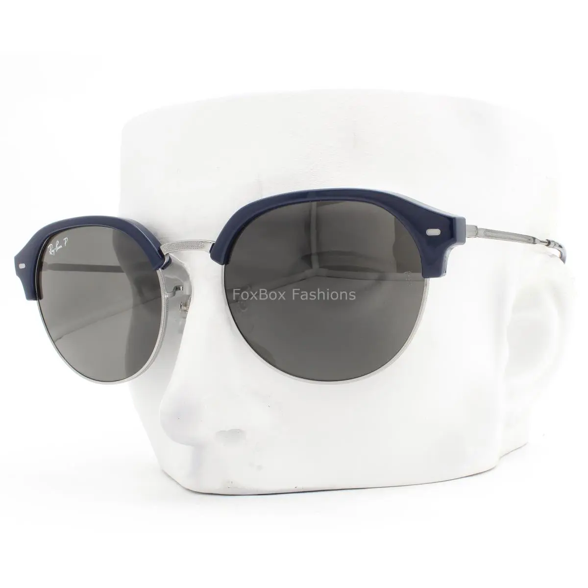 Ray-ban Sunglasses RB4429 6724/48 Clubmaster Blue Polarized Glass 55mm Wcase