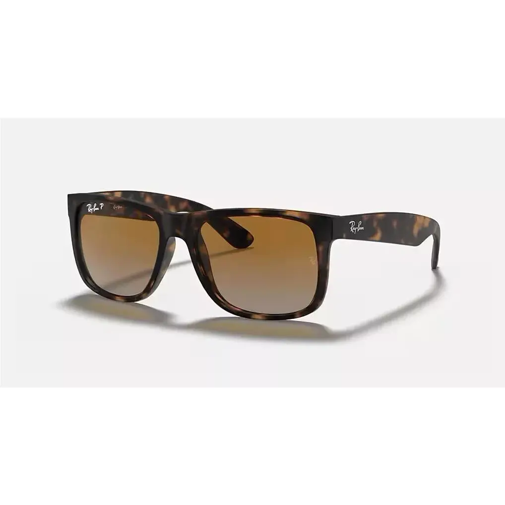 Ray Ban Justin Classic Sunglasses - 54 mm / Matte Havana W/brown Gradient