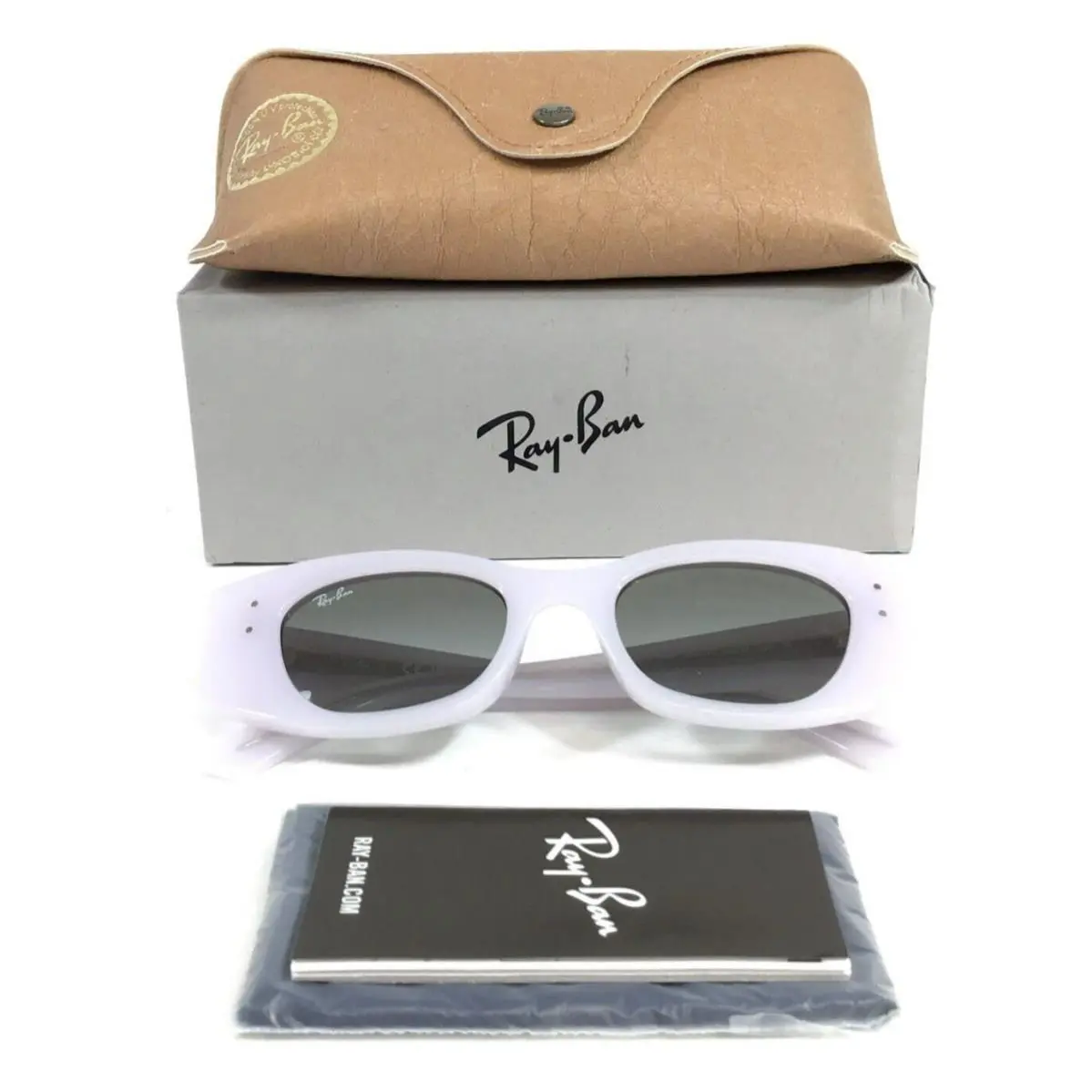 Ray-ban Sunglasses RB4427 Kat 6759/11 White Snow Frames w/ Gray Gradient Lenses
