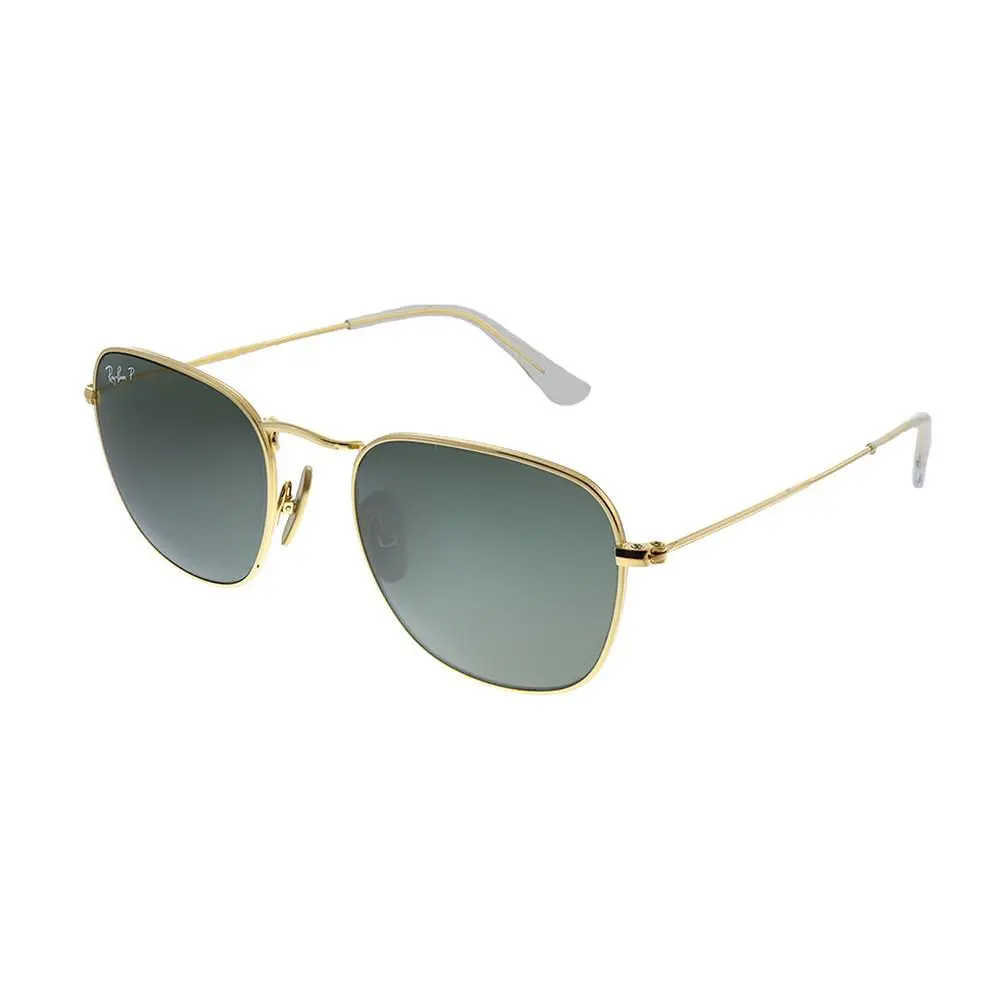 Ray-ban Frank RB 8157 921658 Legend Gold Metal Sunglasses Green Polarized Lens - Frame: Gold, Lens: Green