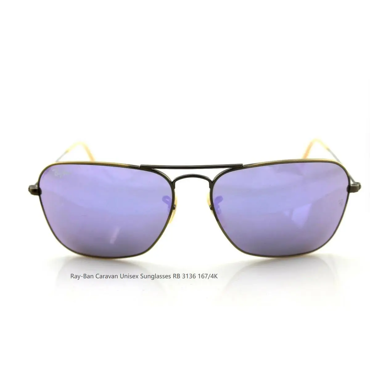 Rayban RB3136 167/4K 58mm Unisex Sunglasses Lilac Color Lenses