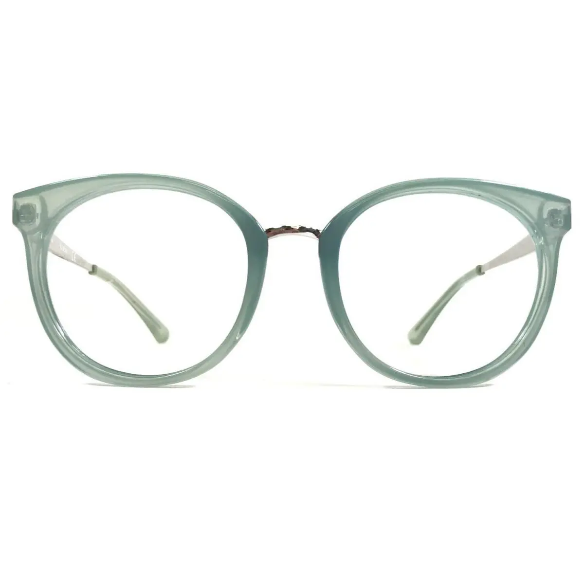 Guess Eyeglasses Frames GU7459 84C Clear Blue Silver Round Full Rim 52-20-140