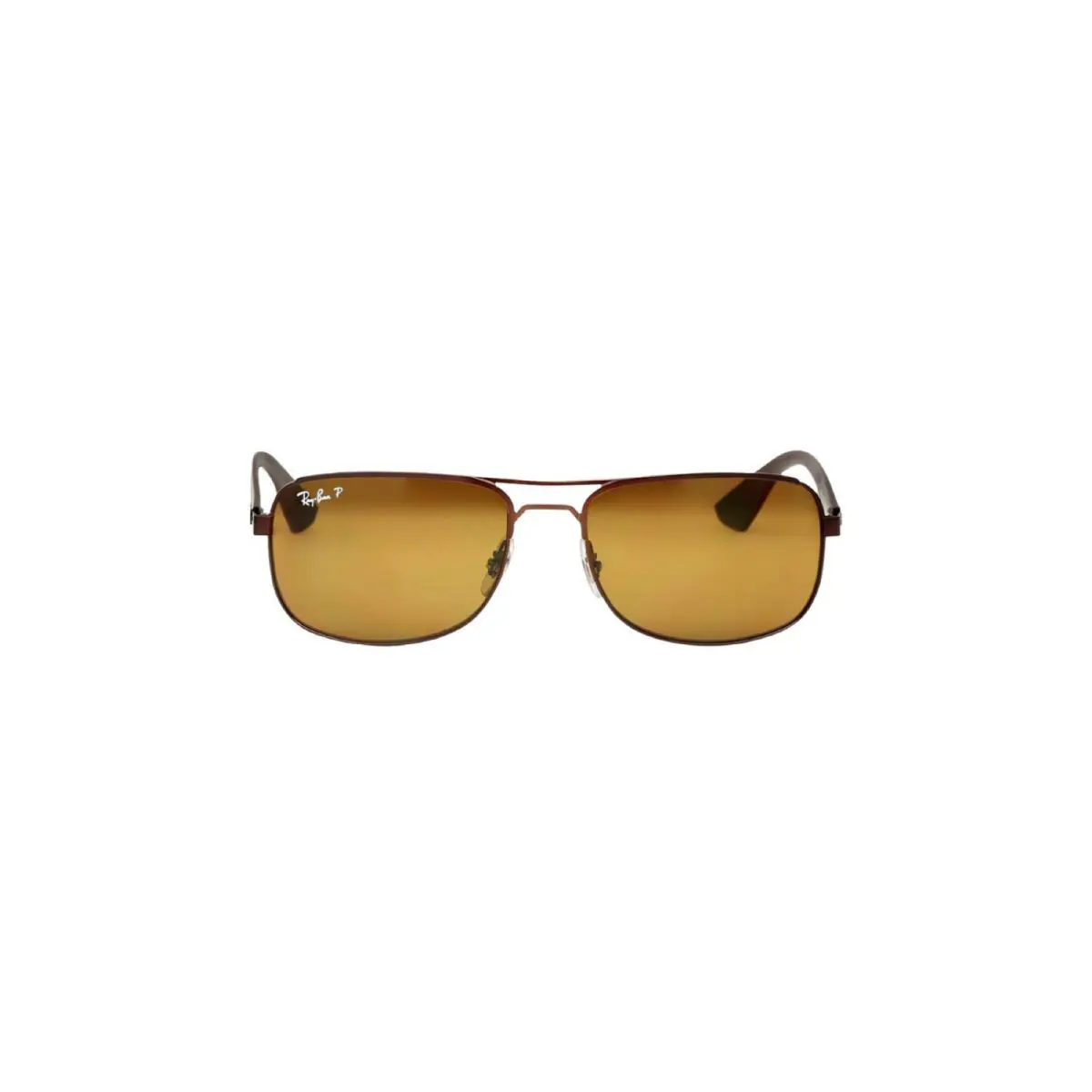 Ray-ban Aviator Sunglasses Metal Matte Brown Frame Polarized Brown Lens RB3524