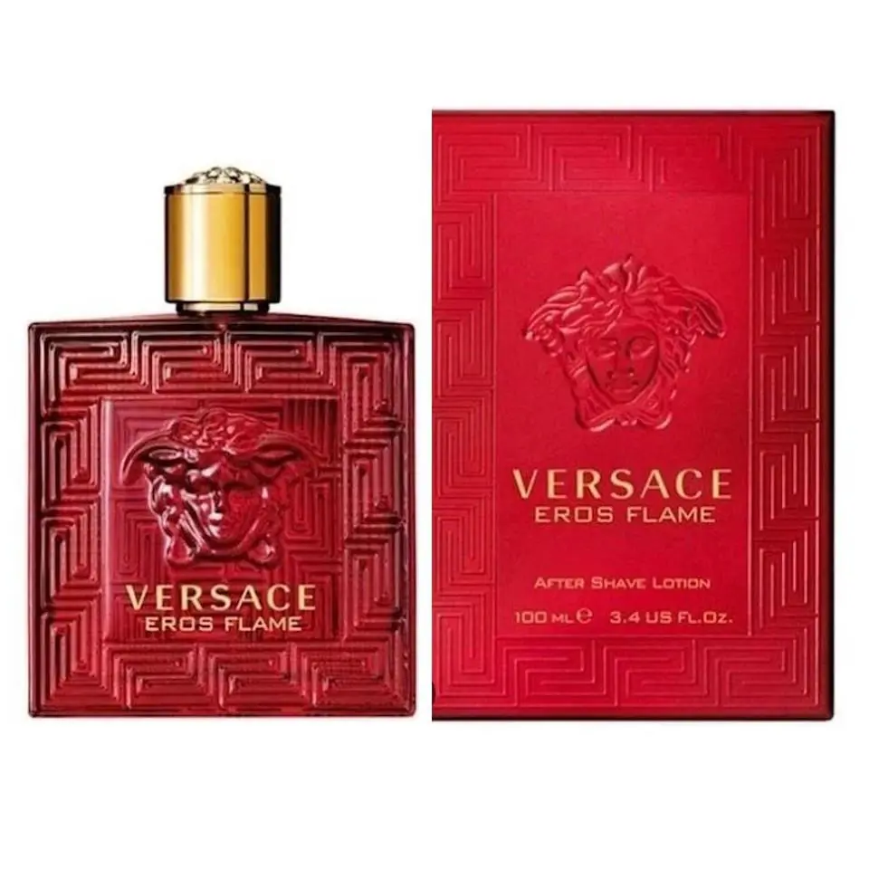 Versace Eros Flame 3.4 oz / 100 ml After Shave Lotion Splash For Men