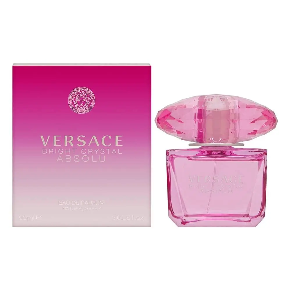 Bright Crystal Absolu by Versace Eau De Parfum Spray 3 oz For Women