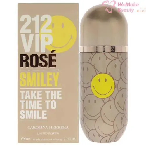 212 Vip Rose Smiley by Carolina Herrera For Women 2.7oz Eau De Parfum Spray