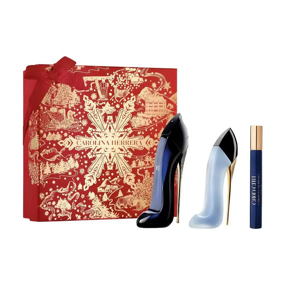 Carolina Herrera Good Girl 3 PC Set - 2.7 oz Edp + 0.33 Mini + 1 oz Hair Mist