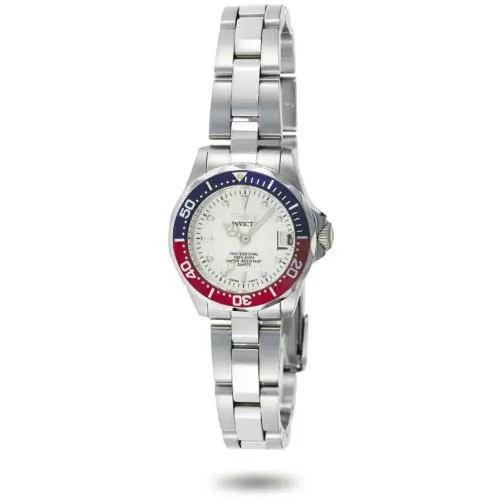 Invicta Women`s 8940 Pro Diver Quartz 3 Hand Silver Dial Watch