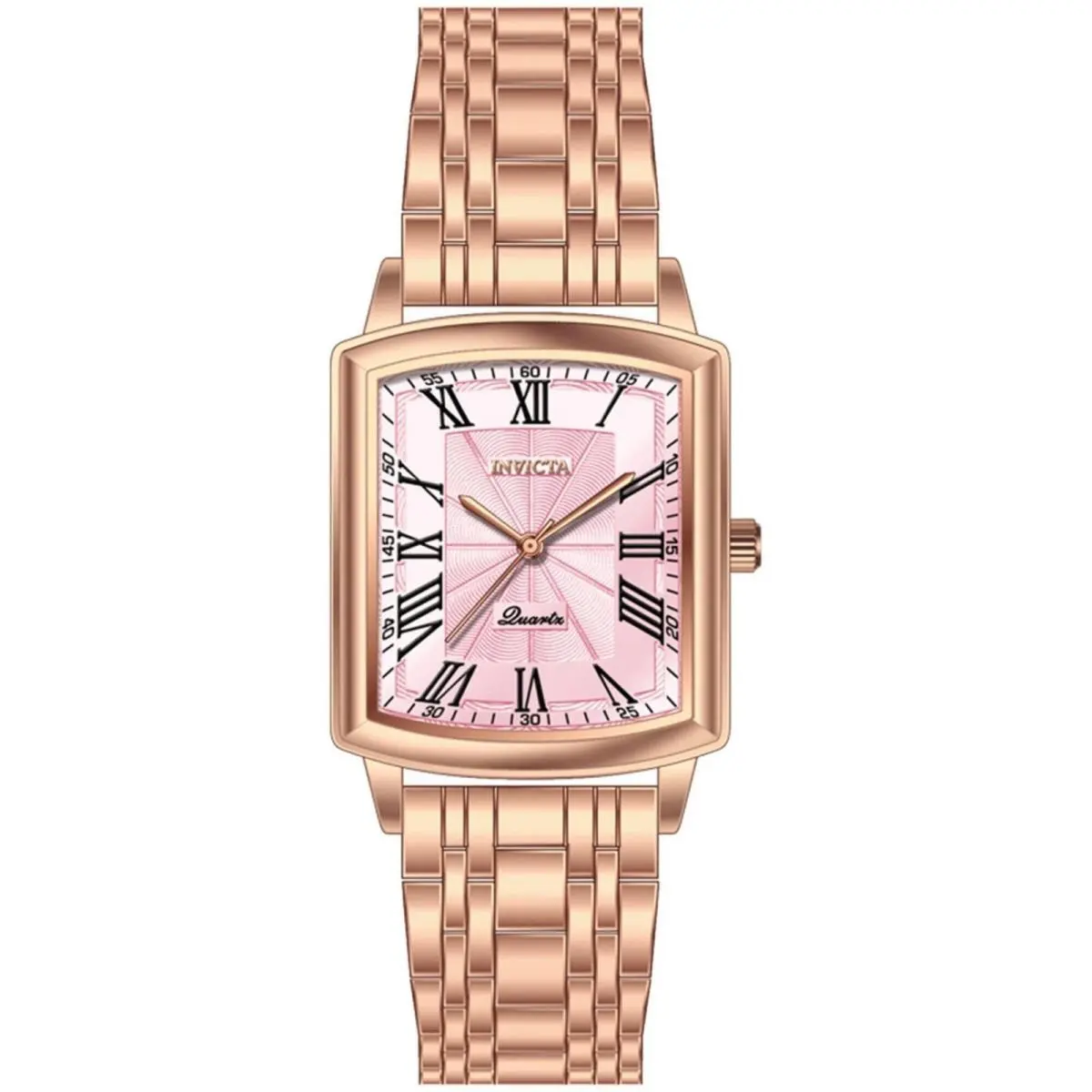 Invicta Women`s Watch Celestial Quartz Pink Dial Rose Gold Bracelet 69159