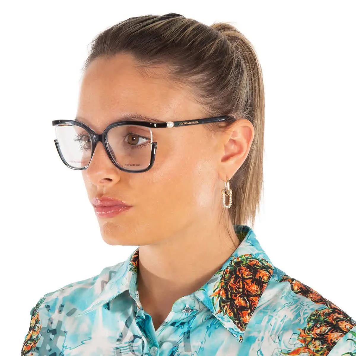 Carolina Herrera Demo Square Ladies Eyeglasses CH 0004 0P2M 53 CH 0004 0P2M 53