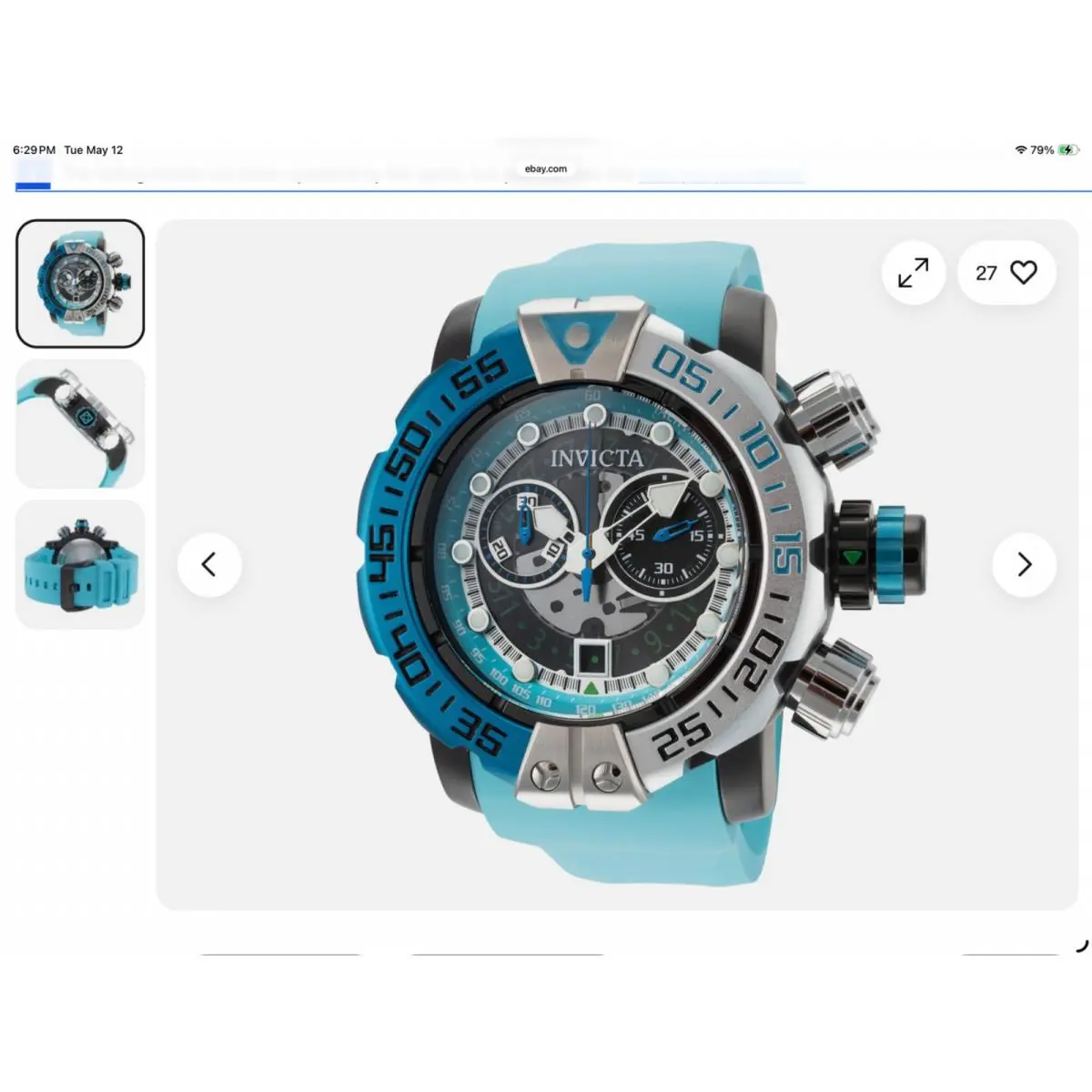 Invicta Men`s Sea Hunter 57mm Quartz Watch IN-44848