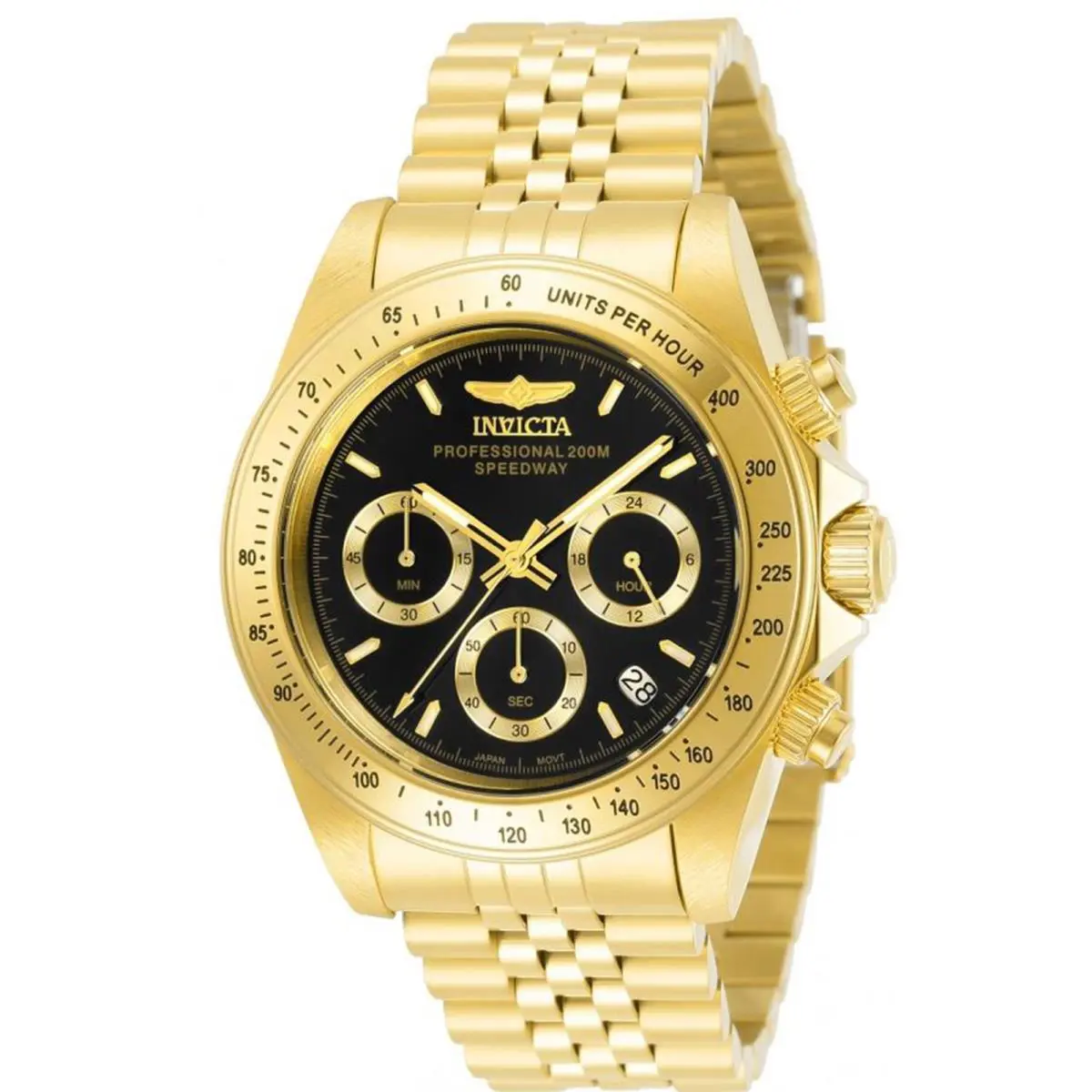 Invicta Men`s 31001 Speedway Quartz Chronograph Black Dial Watch