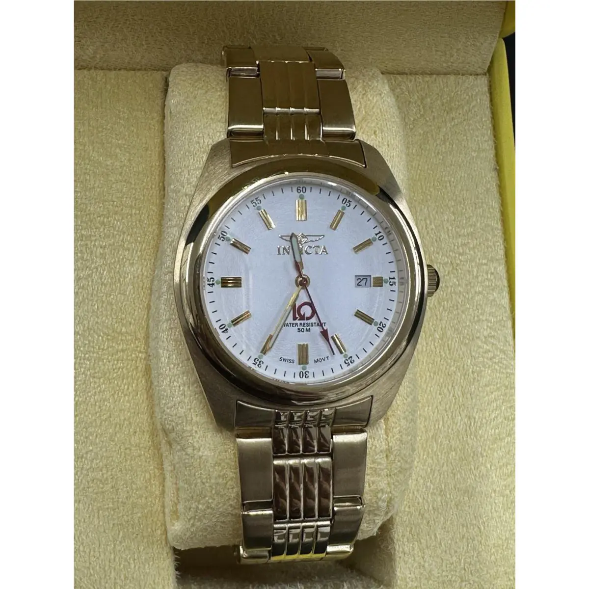 Invicta Model 3256 Analog White Dial Men’s Watch