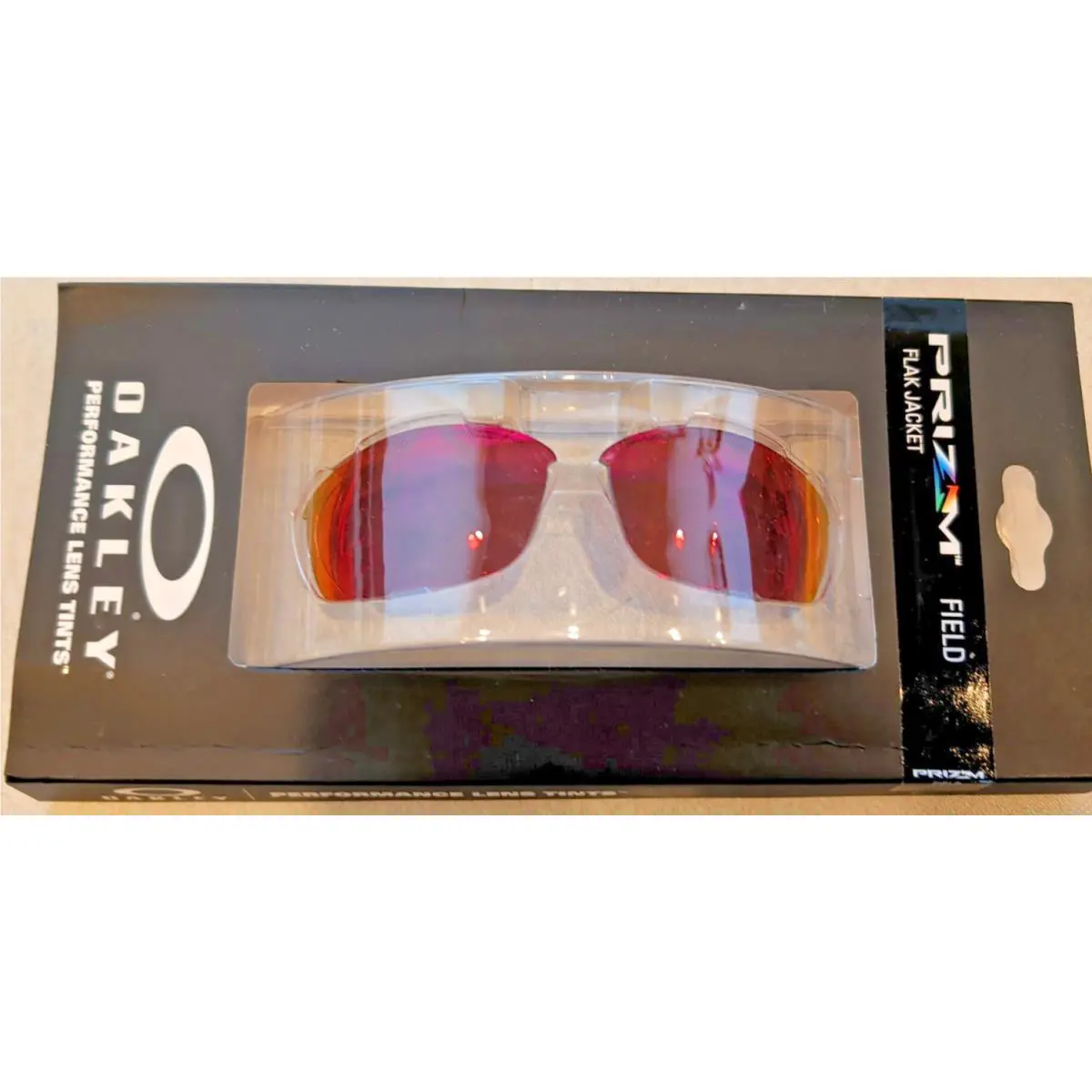 Oakley Flak Jacket 1.0 Field Red Prizm Iridium Lenses
