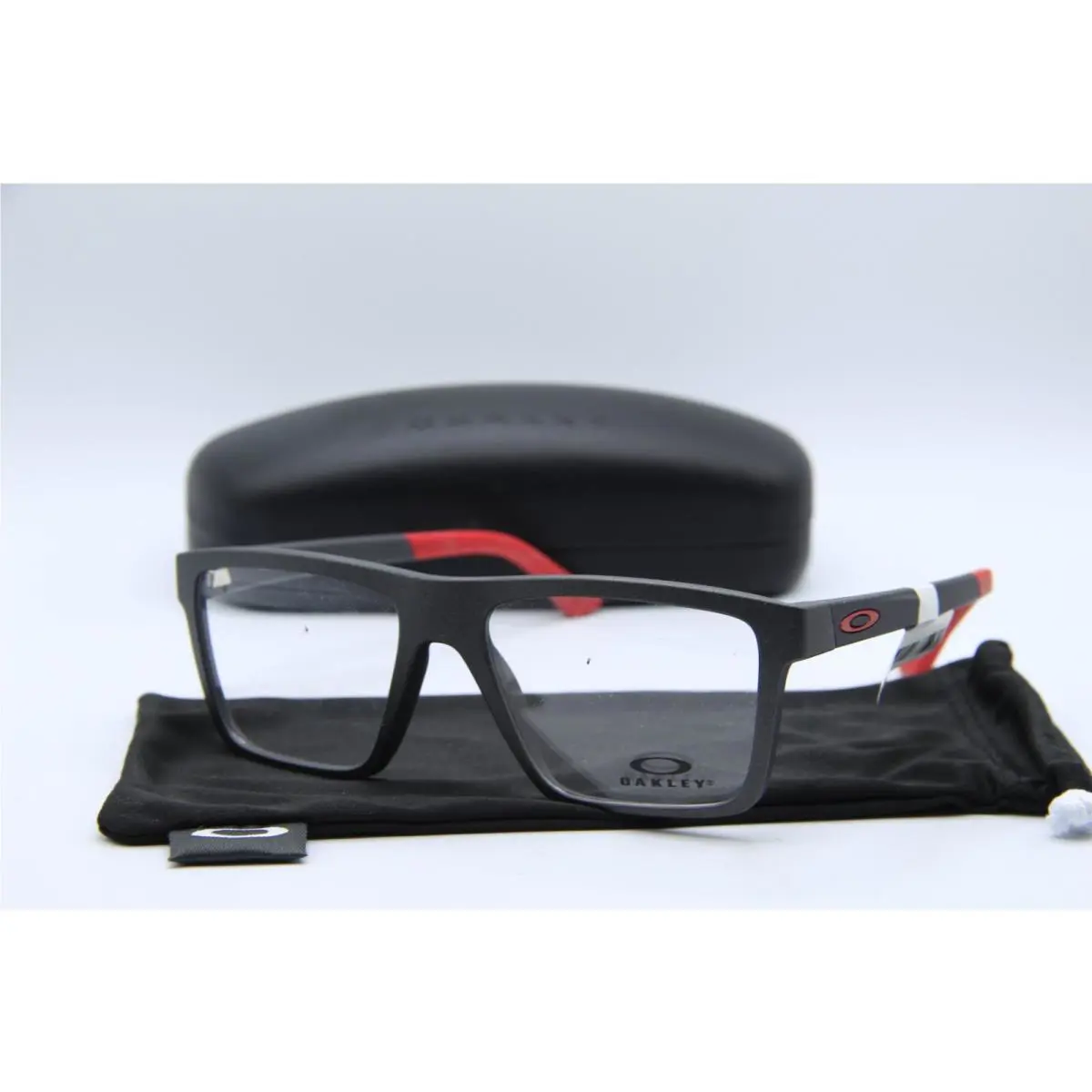 OX8167-0452 Volt Drop Light Steel Case Eyeglasses 52-17 by Oakley