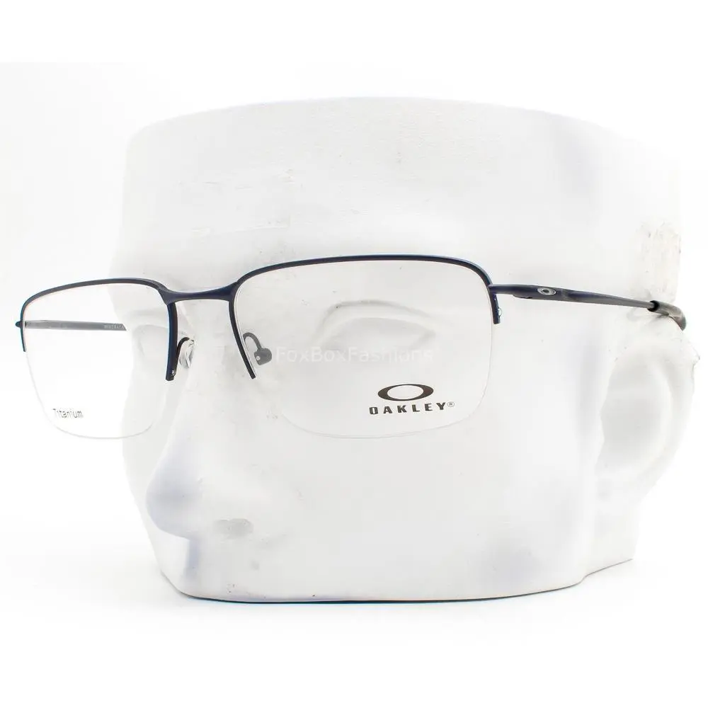 Wingback SQ Glasses OX5148-0456 Matte Navy Blue Titanium 56mm with Case by Oakley
