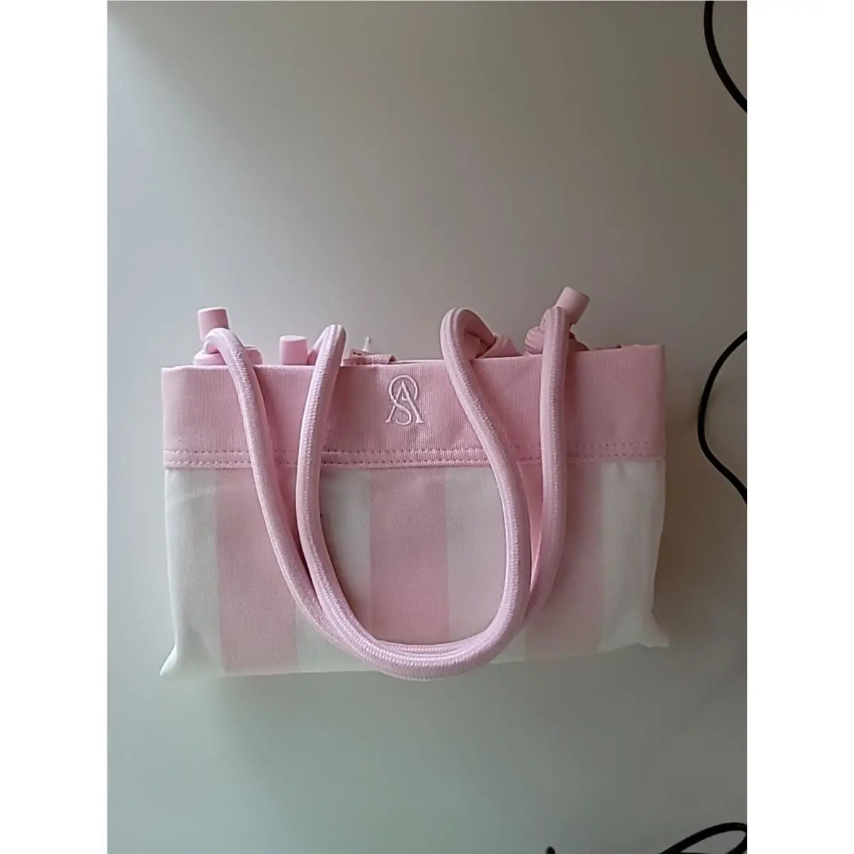 Victoria’s Secret Tote Bag Pink-white Stripe 2026 Large