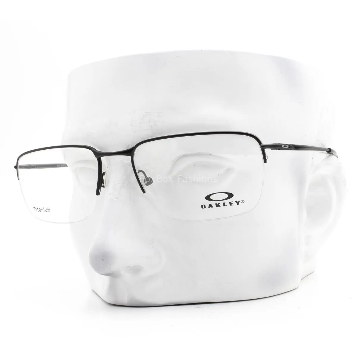 Half Rim Wingback SQ Glasses OX5148-0156 Satin Black Titanium 56mm W/case by Oakley