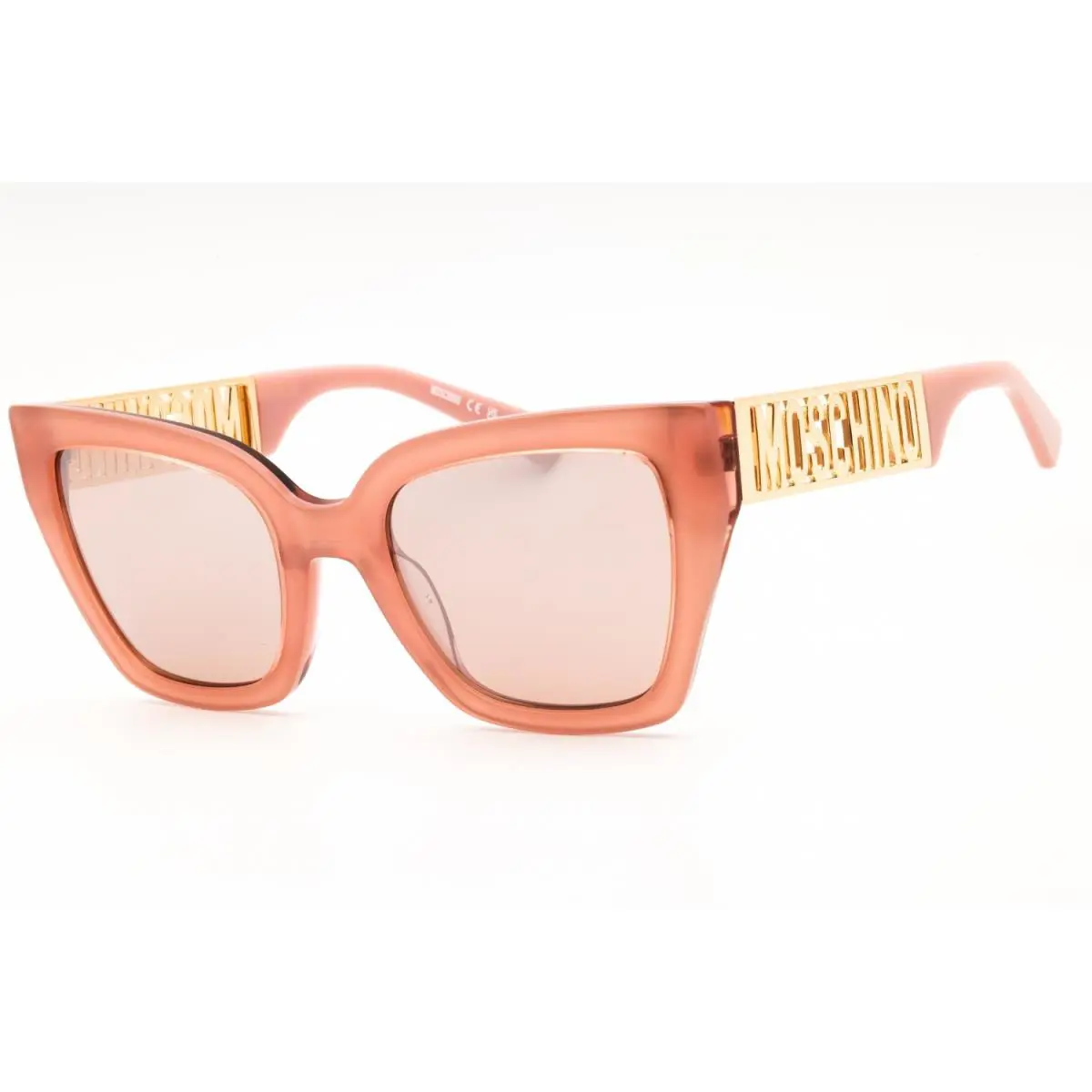 Moschino MOS161/S 035J 2S Sunglasses Pink Frame Pink FL Slv Lenses 53 Mm