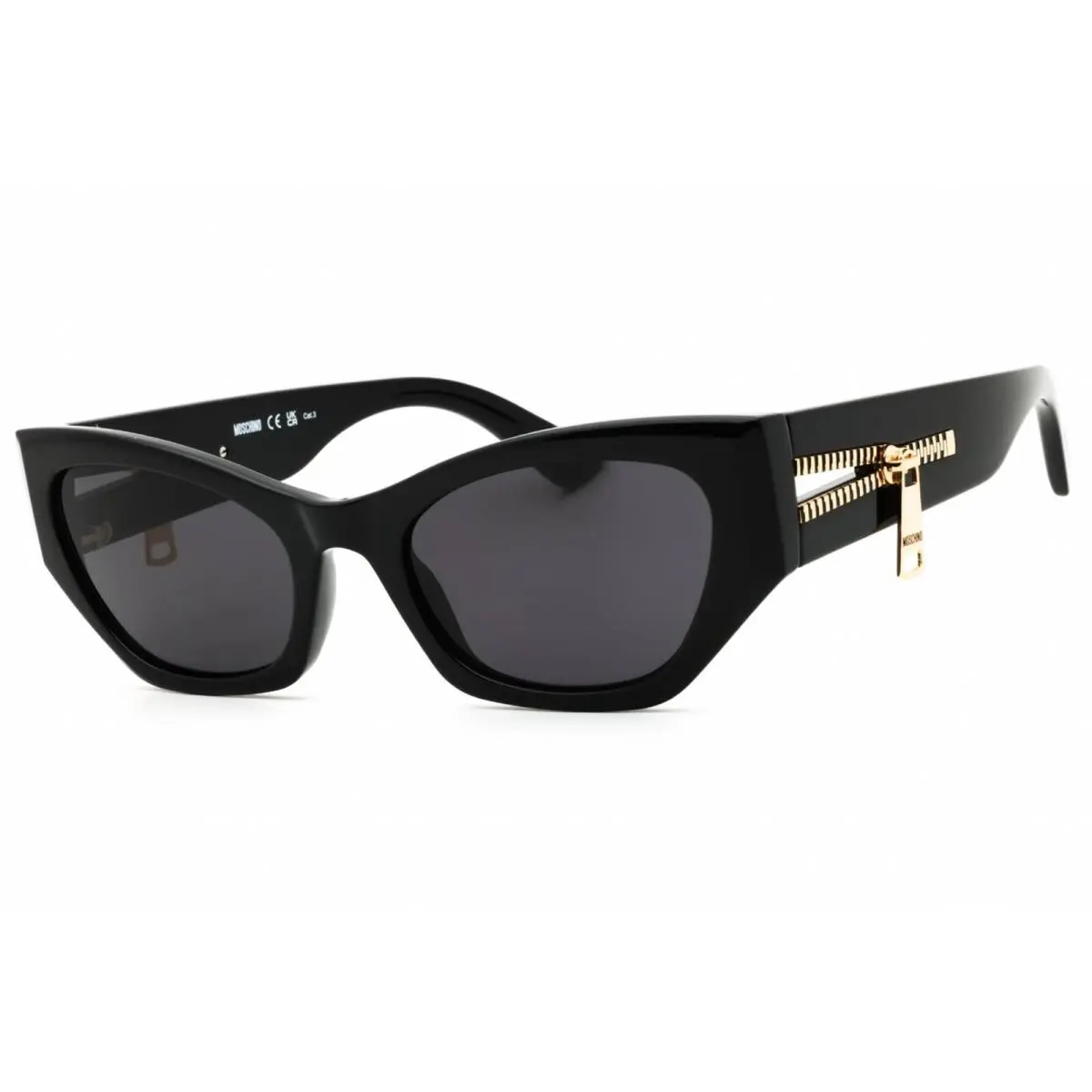 Moschino Women`s Sunglasses Black Cat Eye Shape Full Rim Frame MOS159/S 0807 IR