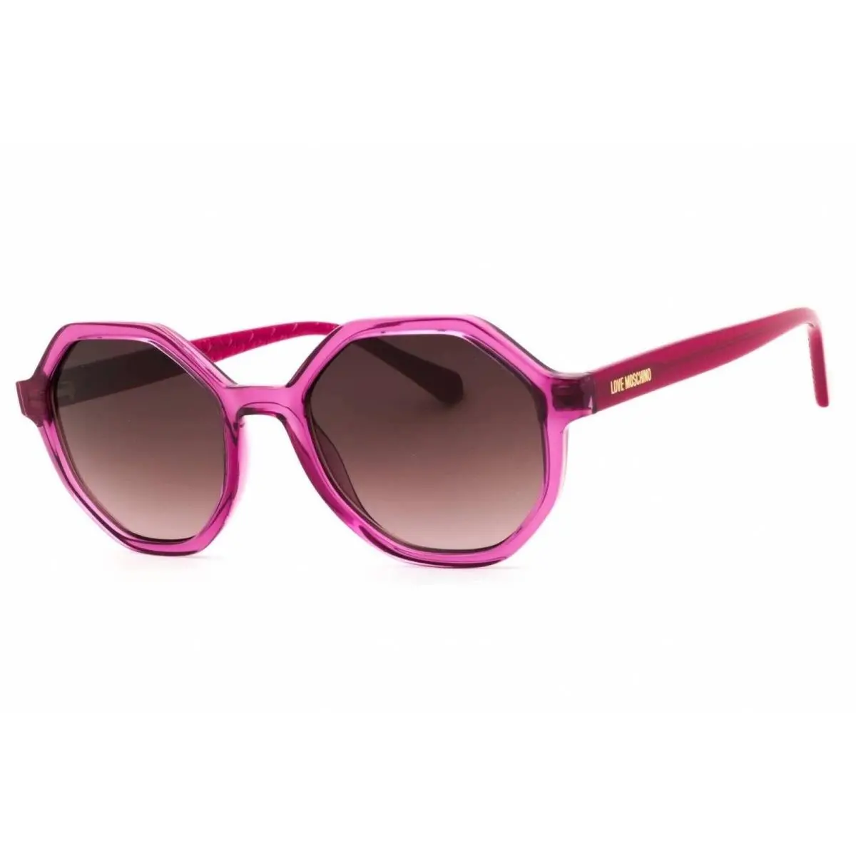 Moschino Love Women`s Sunglasses Fuchsia Plastic Full Rim Frame MOL076/S 0MU1 HA