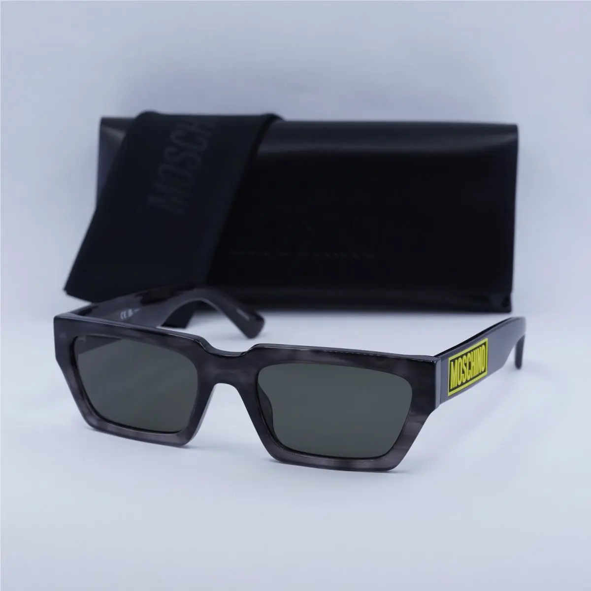 Moschino MOS166/S 2W8 IR Sunglasses Gray Frame Gray Lenses 55 mm
