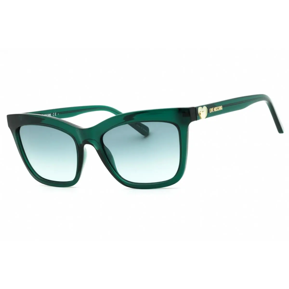 Moschino Love MOL057-1ED-53 Sunglasses Frame Size 53mm 140mm 18mm Green Women - Frame: GREEN, Lens: GREEN