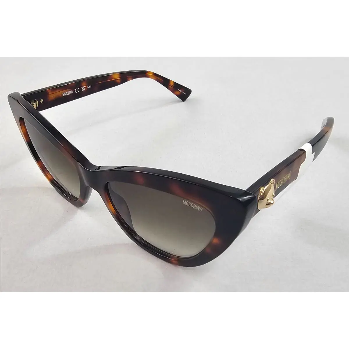 Moschino Women Sunglasses Brown Gold Bear MOS122/S 210 05L9K 5417 140