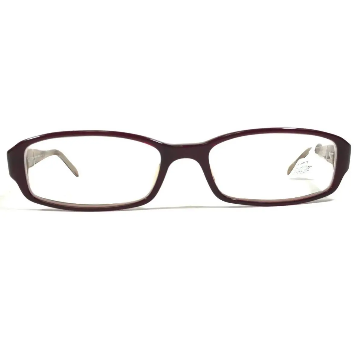 Donna Karan DK 1549 3282 Eyeglasses Frames Brown Red Rectangular 52-17-140