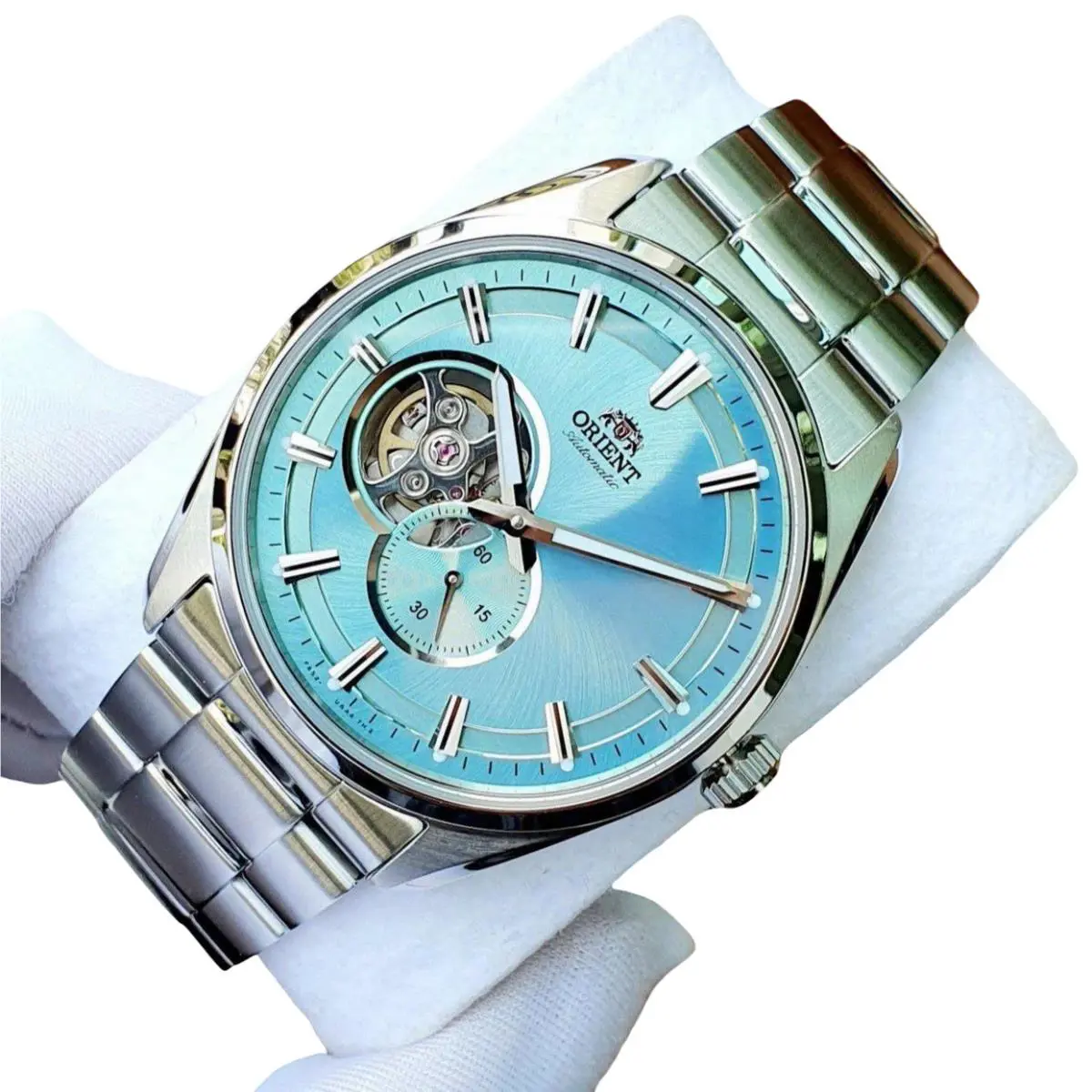 Orient Automatic Sapphire Crystal Blue Dial Stainless Men`s Watch RN-AR0009L