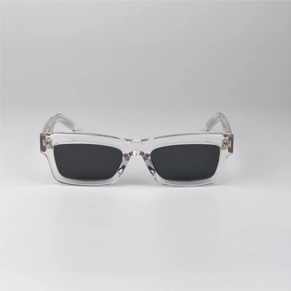 Valentino Men Sunglasses Transparent Grey Rectangle V-sharp VLS-134 C