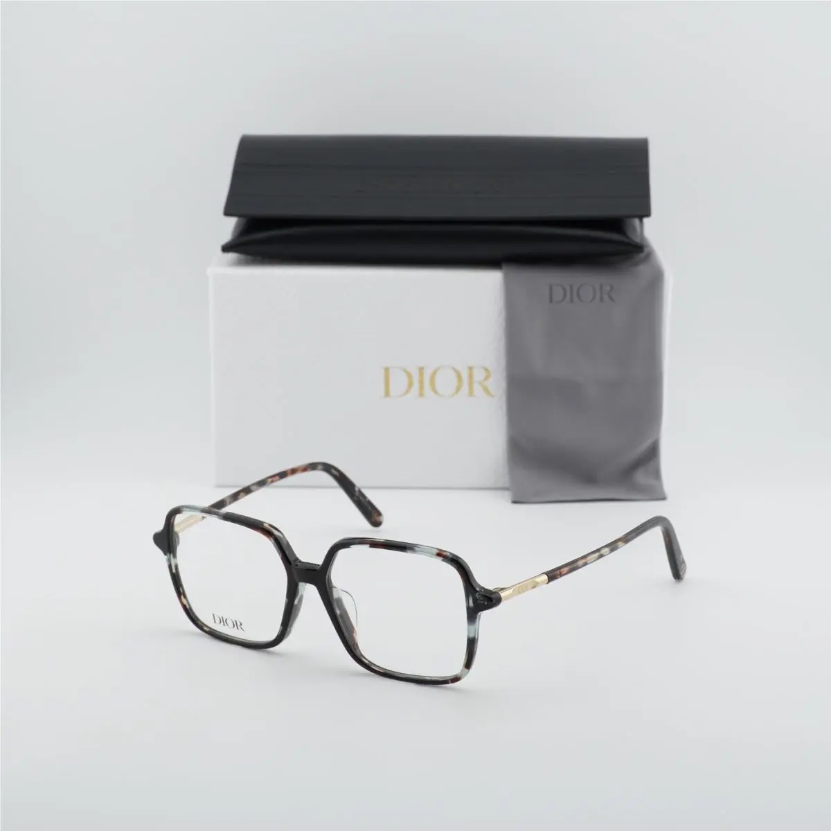 Dior Mini CD O S2F 2800 Havana/blue 53mm Eyeglasses