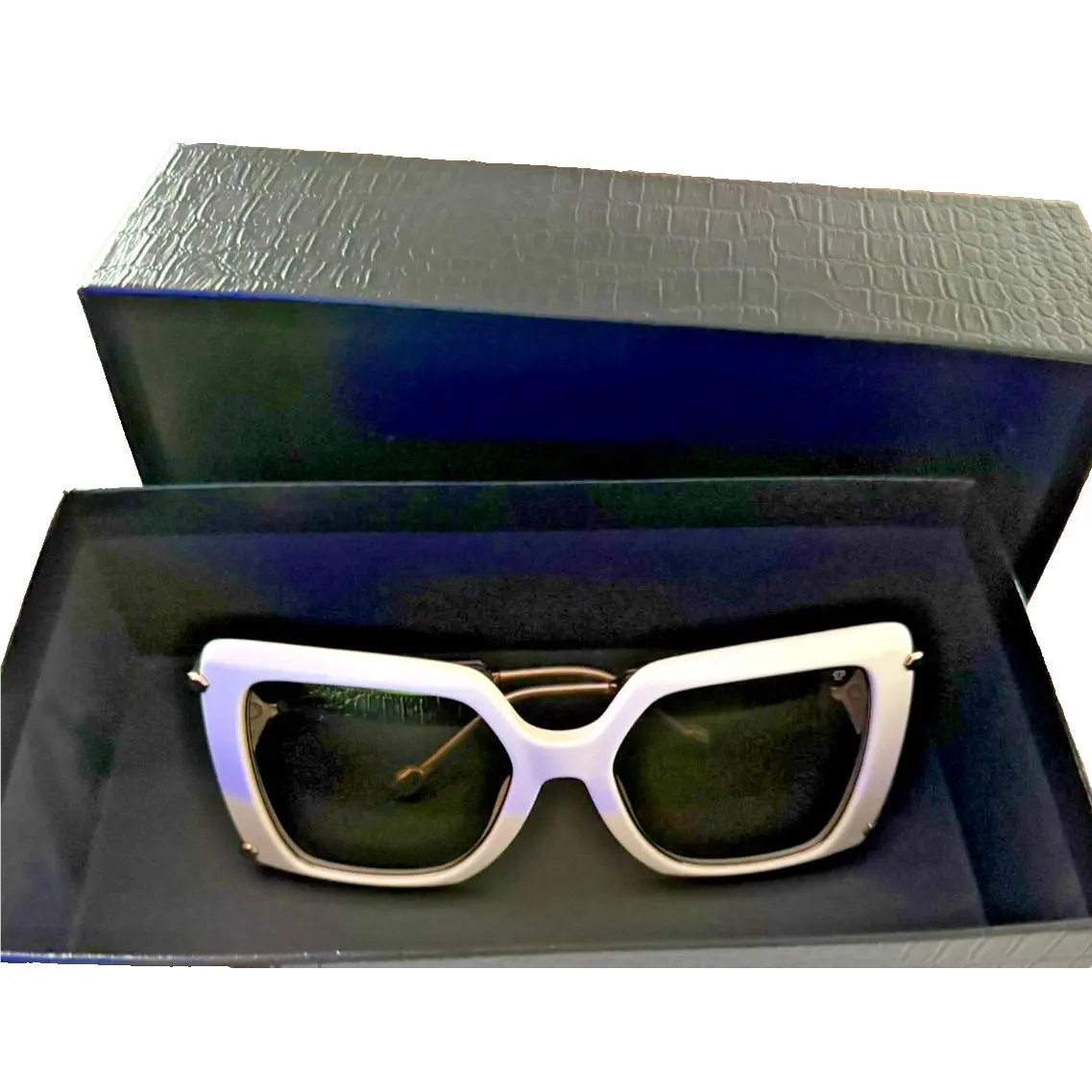 SPP121S Plein Queen Sunglasses Cream White 3GFX 56-21-120 by Philipp Plein