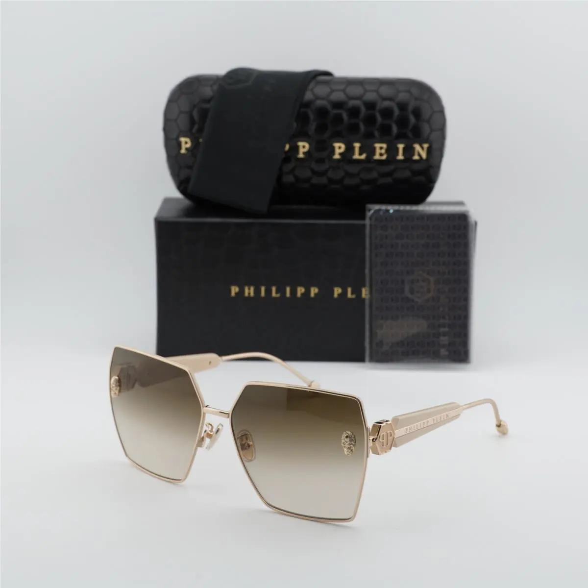 Philipp Plein SPP122S 0F47 Ivory/brown Gradient 64-15-140 Sunglasses
