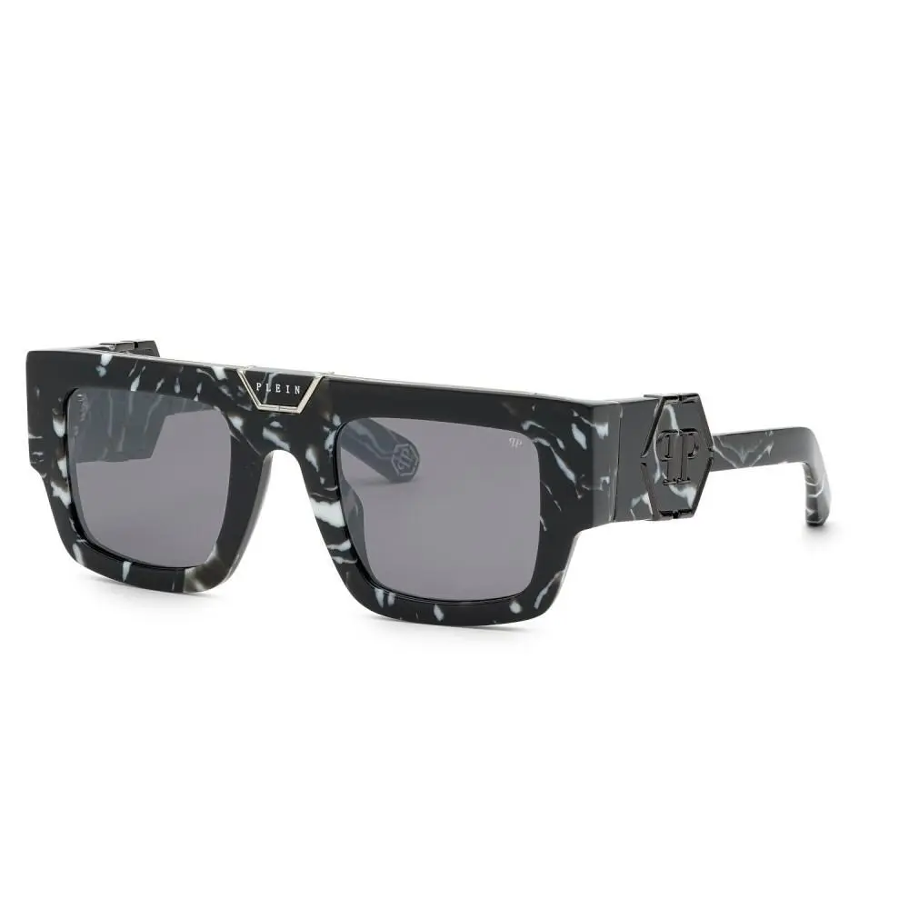 SPP092M Z21G Marbled Black/grey Sunglasses 50-25-145 by Philipp Plein
