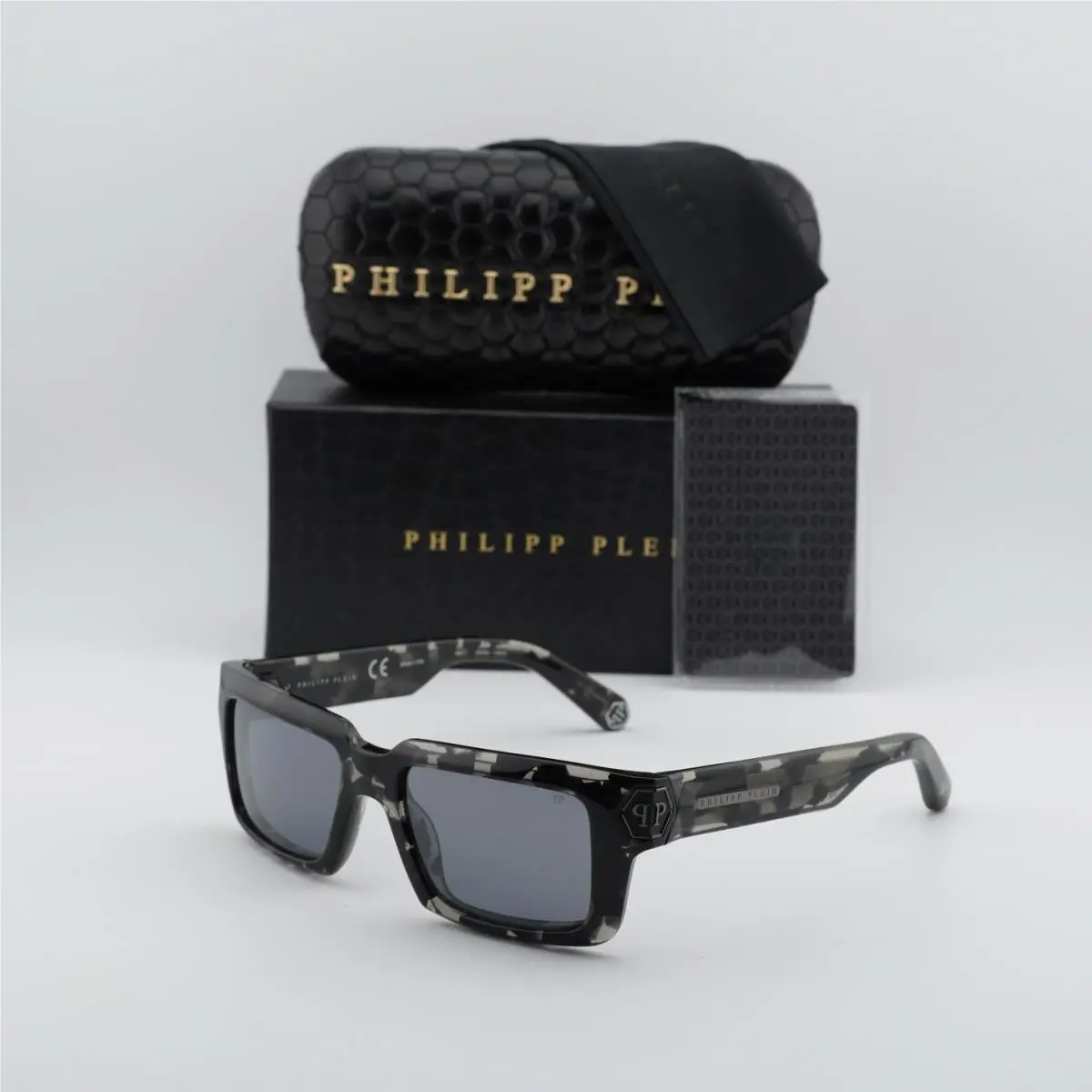 Philipp Plein SPP044M 809X Black Havana/smoke Mirror 53-18-145 Sunglasses