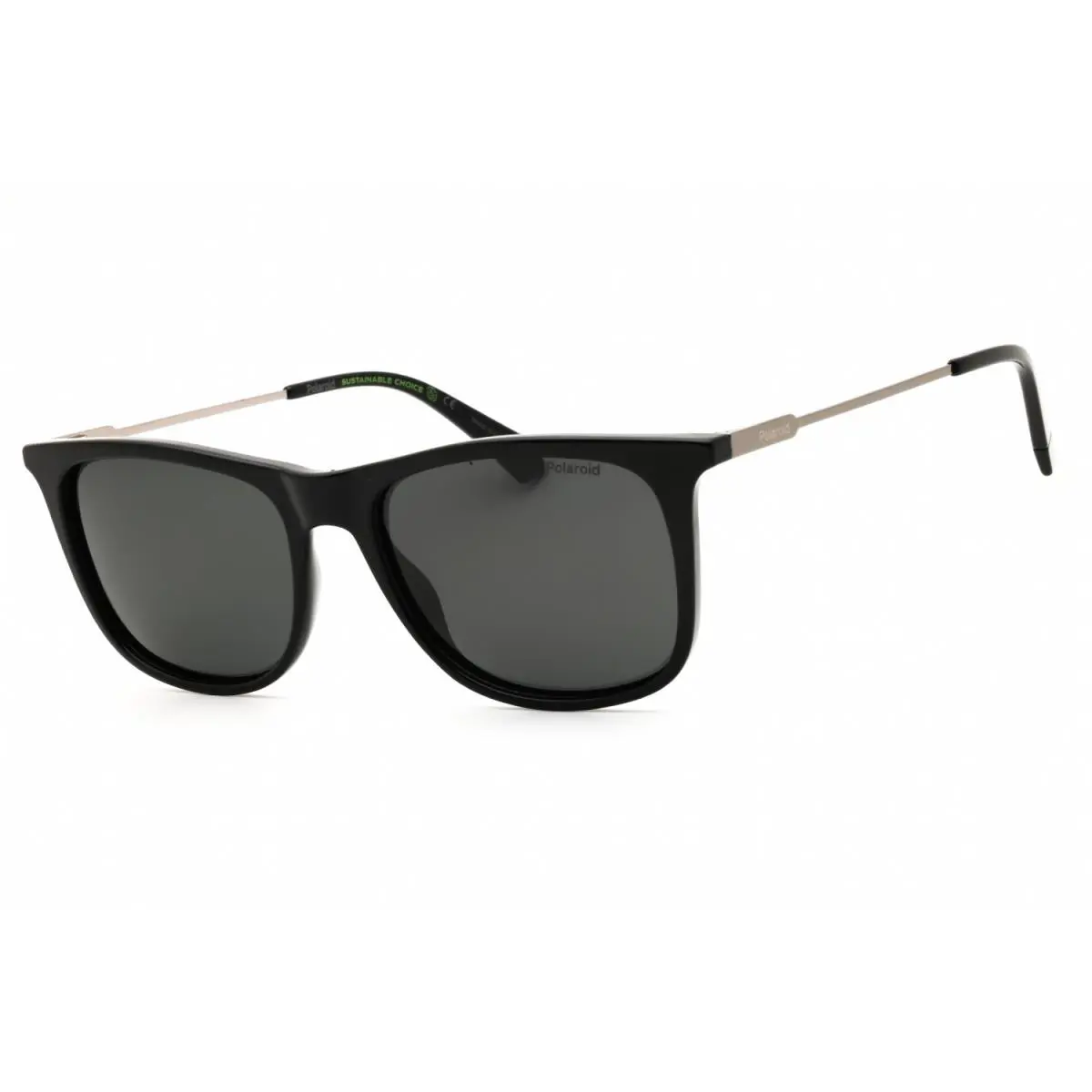 Polaroid Core Pld 4145/S/X 0807 M9 Black/grey Polarized 55-17-145 Sunglasses - Frame: Black, Lens: Grey Polarized, code: 0807M9
