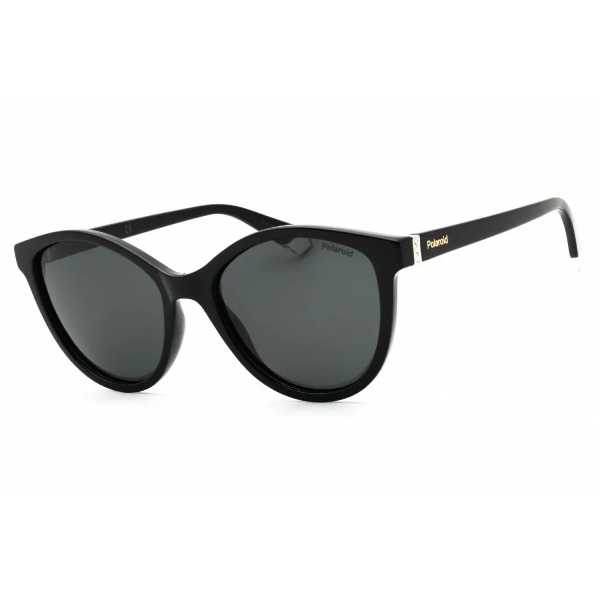 Polaroid Core Pld 4133/S/X-807 M9 Sunglasses 55mm - Frame: Shiny Black, Lens: Gray Shaded