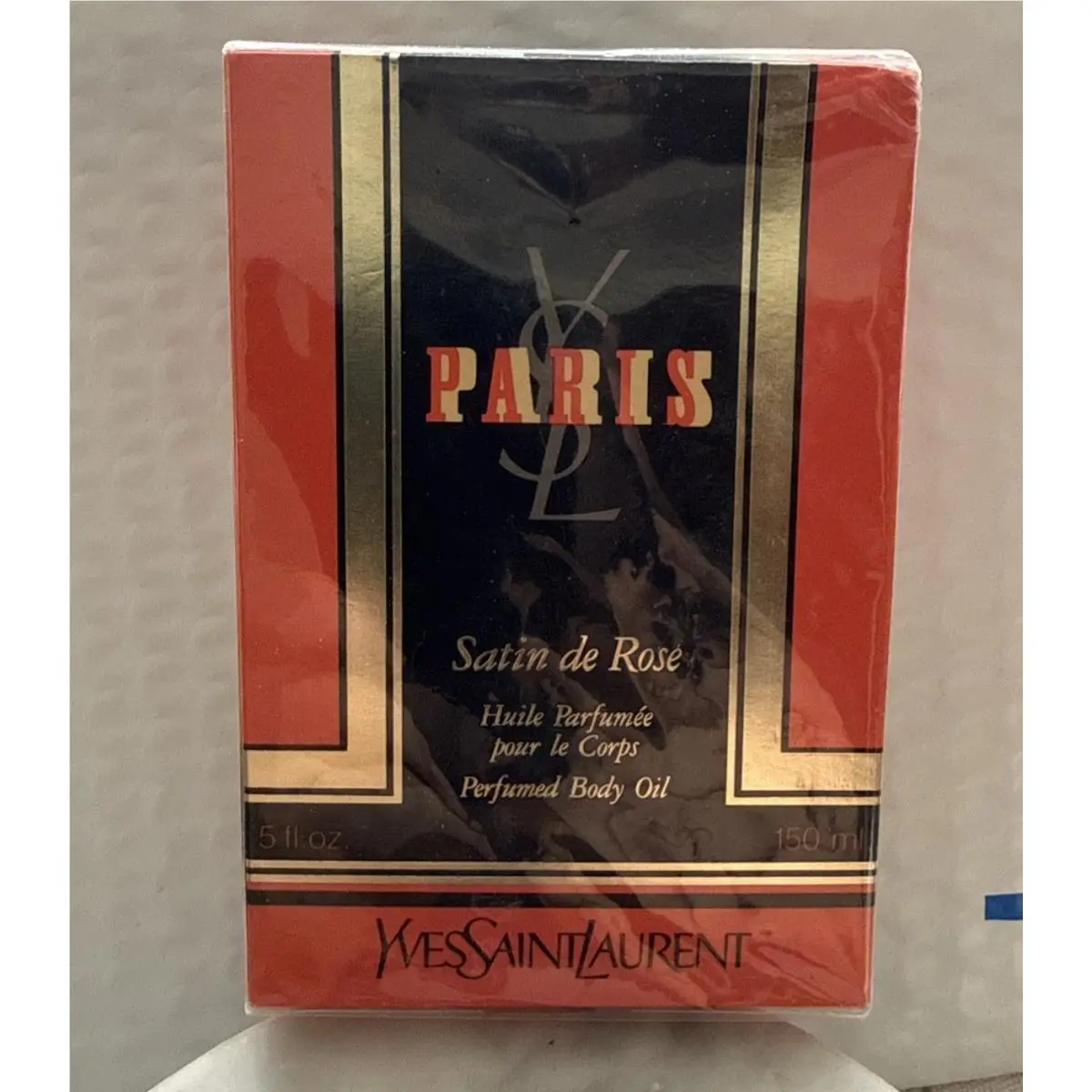 Vintage  Ysl Satin De Rose Perfumed Body Oil 5 oz by Yves Saint Laurent