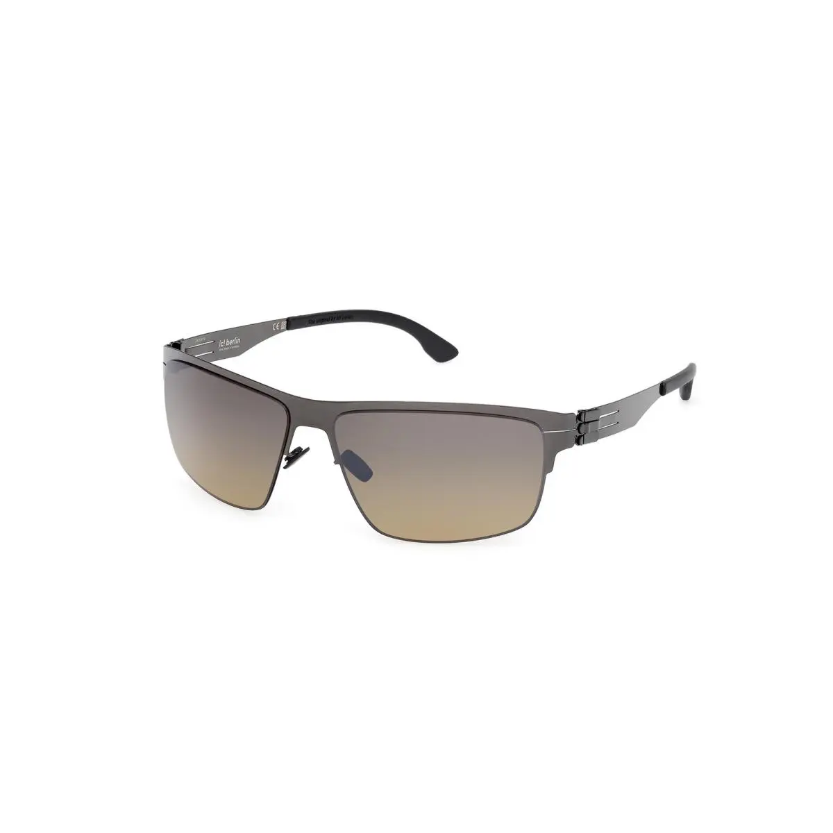 IC Berlin Nate IC0061 Sunglasses Sun Glasses 08R Gunmetal 63 Unis - Frame: Shiny Gunmetal