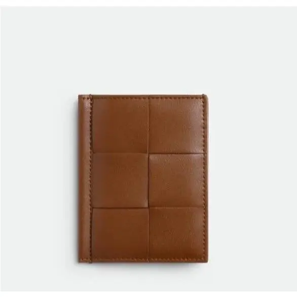 Bottega Veneta Leather Cassette Slim Flap Card Case Brown 787594 IT