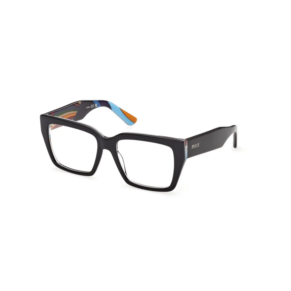 Emilio Pucci EP5284 Eyeglasses Eye Glasses 005 Black Texture 54 Un